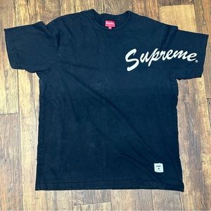 Used /Preowned Supreme arch shoulder tee black size xl